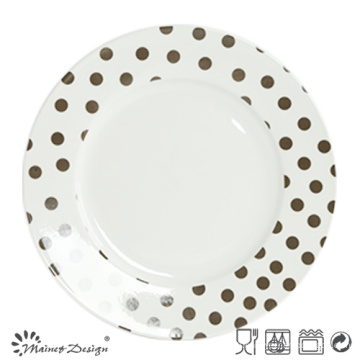 Porcelaine blanche de 10,5 po avec plaque de cuisson